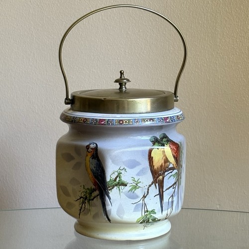 Antique biscuit barrel jar - biscuit,