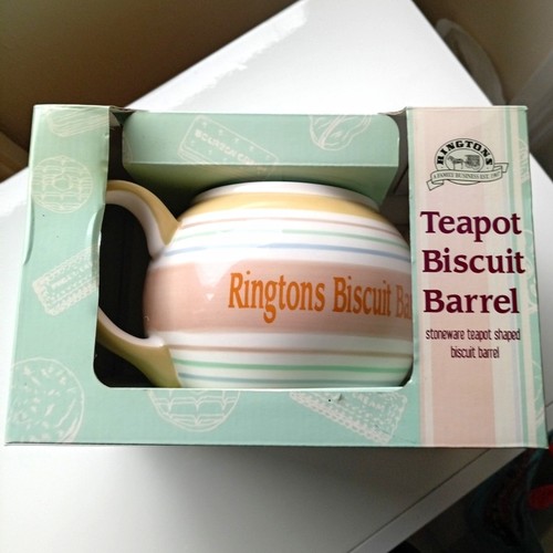 Ringtons teapot shaped - ringtons, biscuit