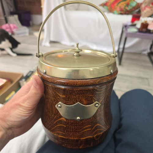 Antique biscuit barrel english - antique,