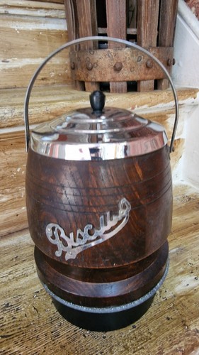 Vintage oak wood biscuit - wood,