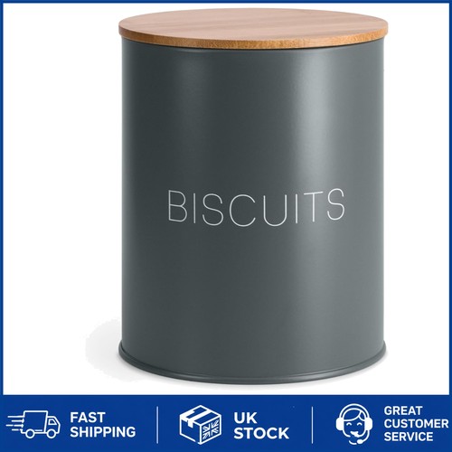 Durable grey biscuit barrel - biscuit,