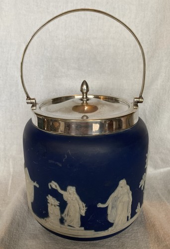Vintage adams blue jasperware - blue,