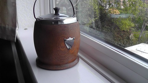 Vintage oak chrome biscuit - vintage,