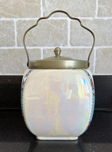 Art deco biscuit barrel - barrel, with
