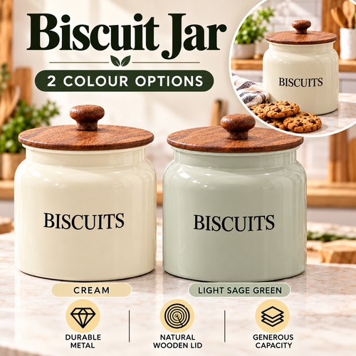 Biscuit tin storage cookie jar - biscuit,