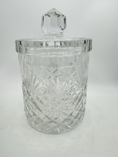 Vintage cut crystal biscuit - cut,