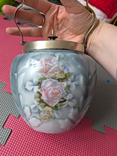 Victorian biscuit barrel - barrel, with