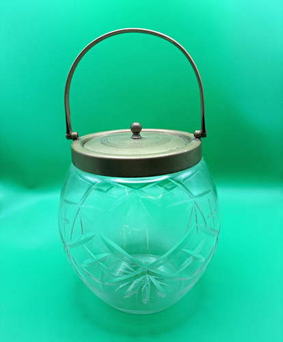Cut glass jar - jar, barrel