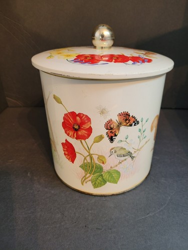 Vintage biscuit tin barrel - biscuit,